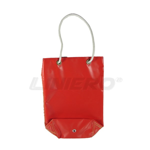 BOLSO 20X40 CMS. IMPERMEABLE ROJO C/OJETILLOS C/BOTA AGUA