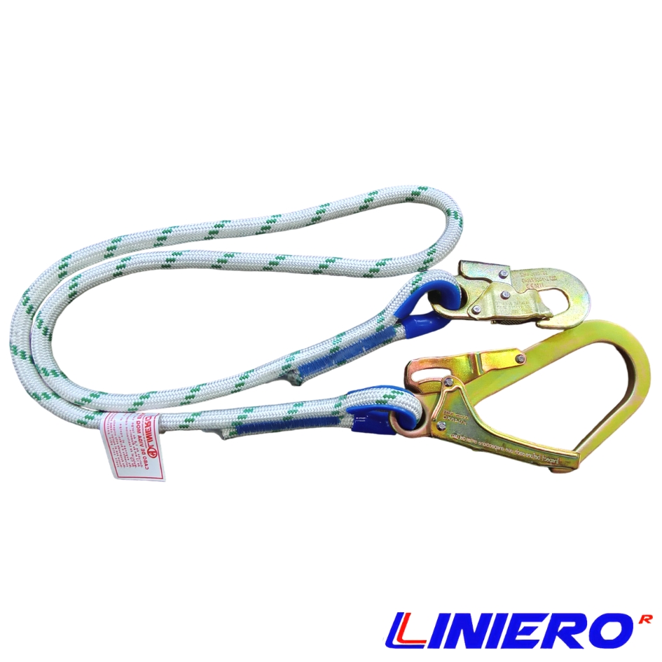 CABO DE VIDA KING 1.80 MTS. PERLON TRENZADO MOSQUETON ESCALA