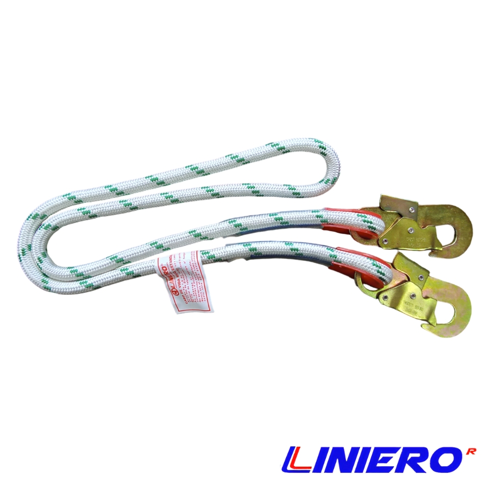 CABO DE VIDA K2 PERLON TRENZADO MOSQUETON 107 STANDARD