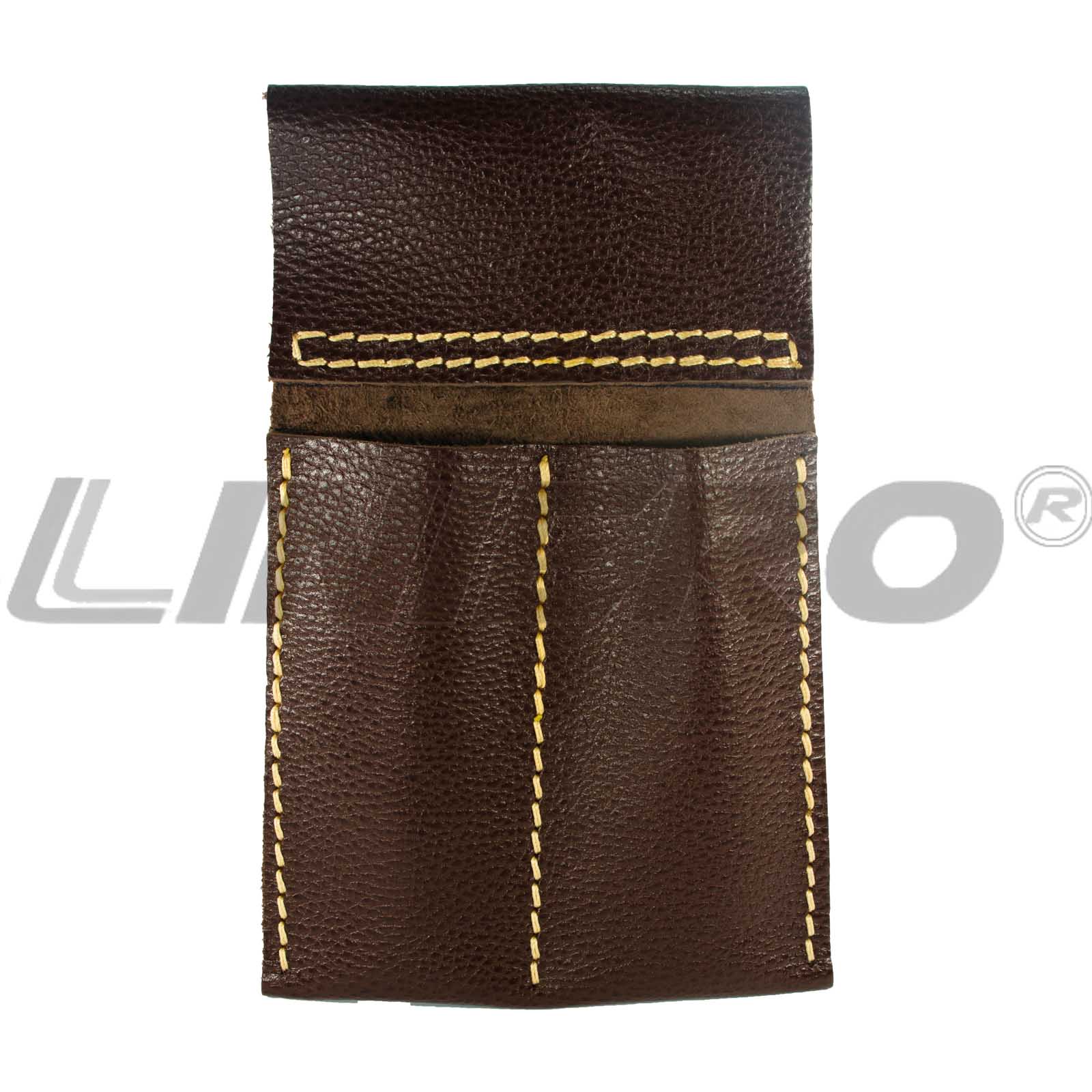 CARTUCHERA PORTA LLAVE PUNTA CORONA CUERO (2)