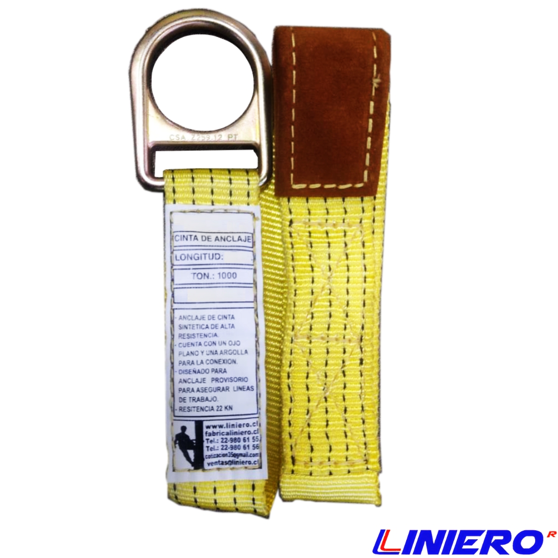 ESLINGA ANCLAJE OJO-ARGOLLA. 1 CAPA 50 MM DE ANCHO