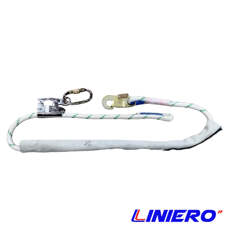 ESTROBO SUJECION C/PROTECCION CUERO PERLON TRENZADO 16 MM.