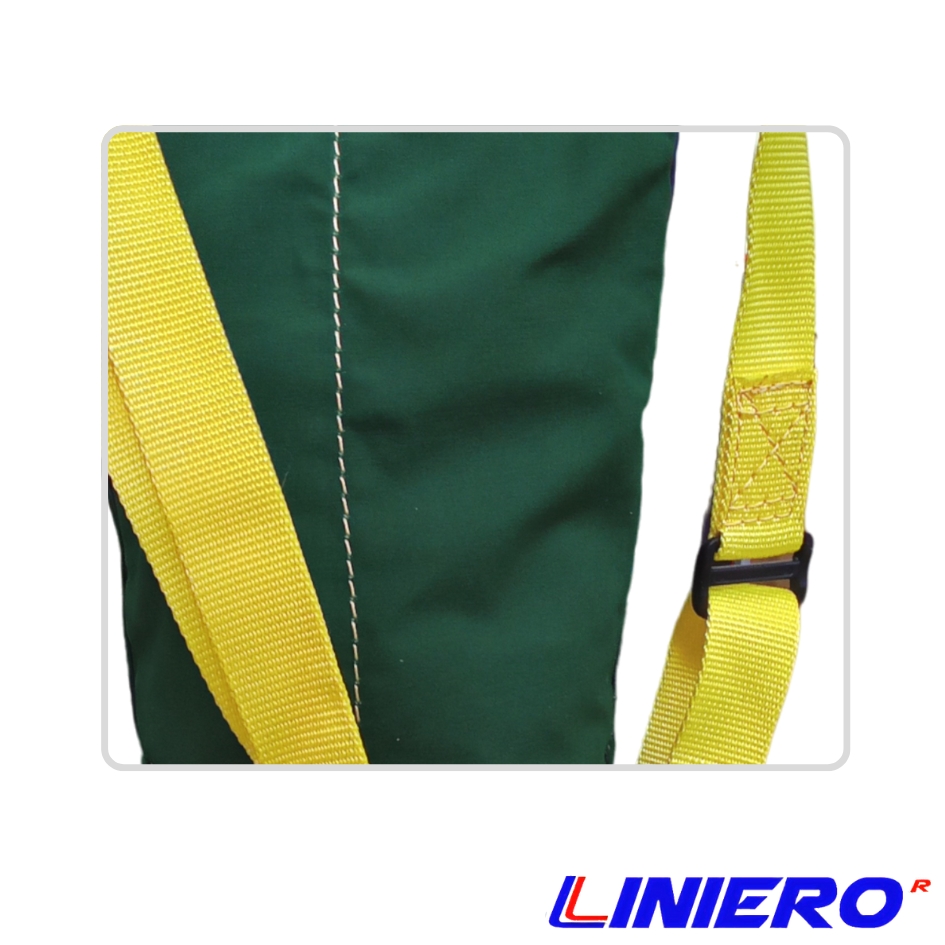 MORRAL LONA CUERO 15X35 CMS. C/BANDOLERA VERDE DIELECTRICO - Imagen 2