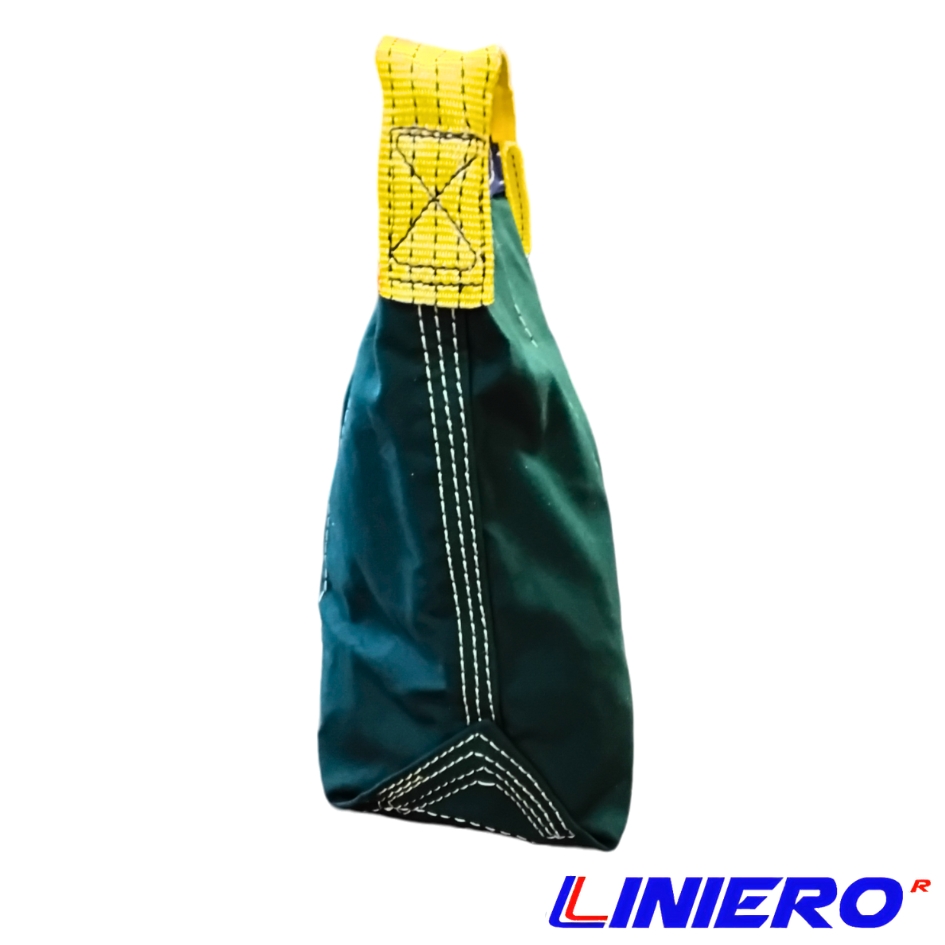 MORRAL LONA CUERO 15X35 CMS. C/BANDOLERA VERDE - Imagen 3
