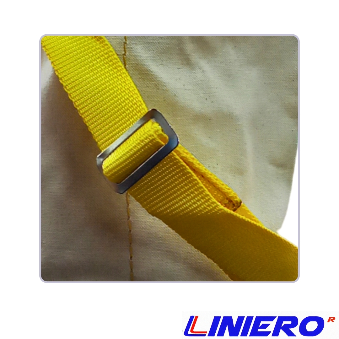 MORRAL LONA CUERO 15X35 CMS. C/BANDOLERA CRUDO - Imagen 3