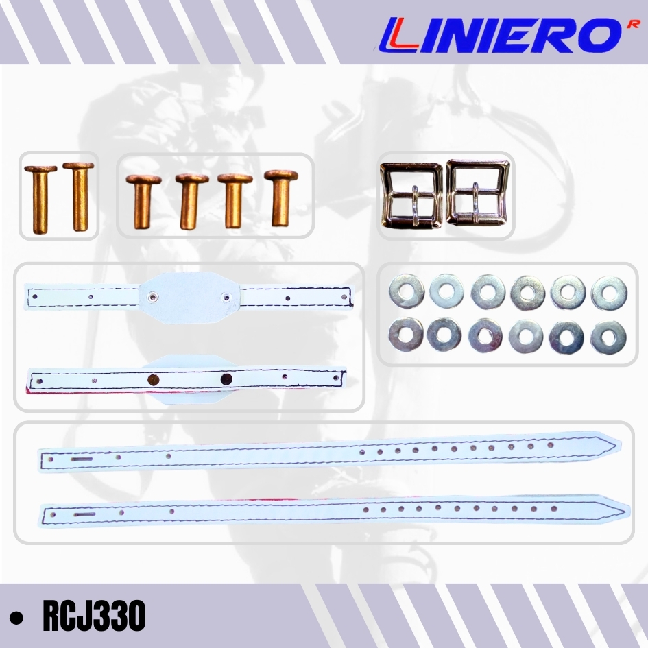 JUEGO CORREAS DOBLE ALMA ROJA P/TREPADERA