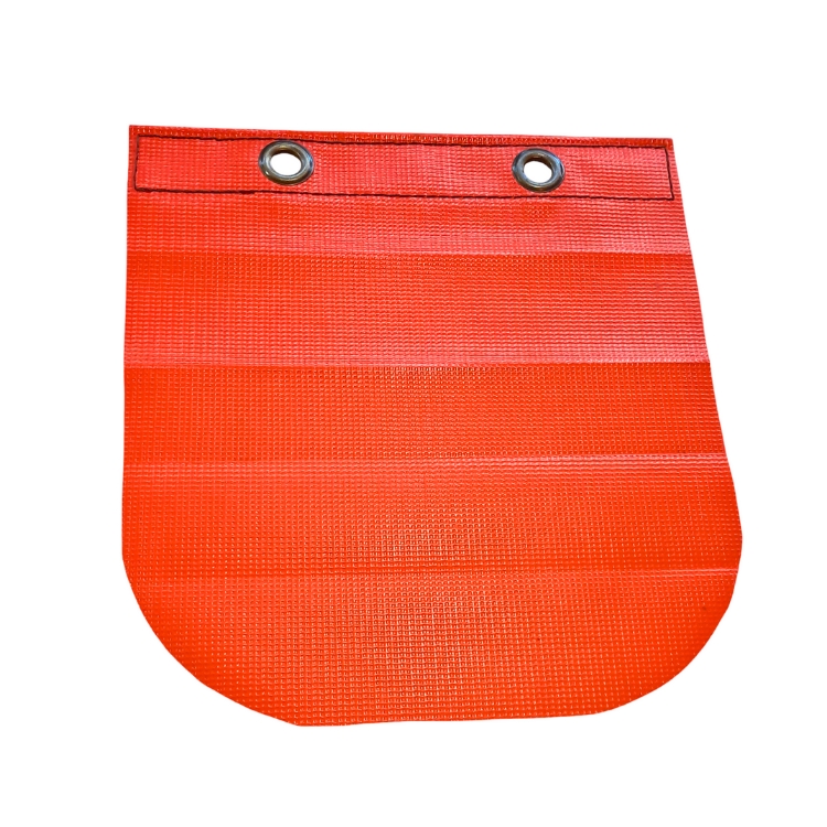 BANDERIN NARANJO PARA PERTIGAS 28X34 CMS.