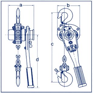 TECLE PALANCA 1.5 TON. 1.5 MTS. DAESAN - Imagen 5