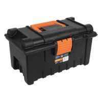 CAJA HERRAMIENTAS 16″ NARANJA C/TAPA NEGRA (19790) TRUPER