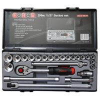 JUEGO DADOS 24 PZ. C/CHICHARRA 1/2″ 10-32 MM. (4243-5) FORCE