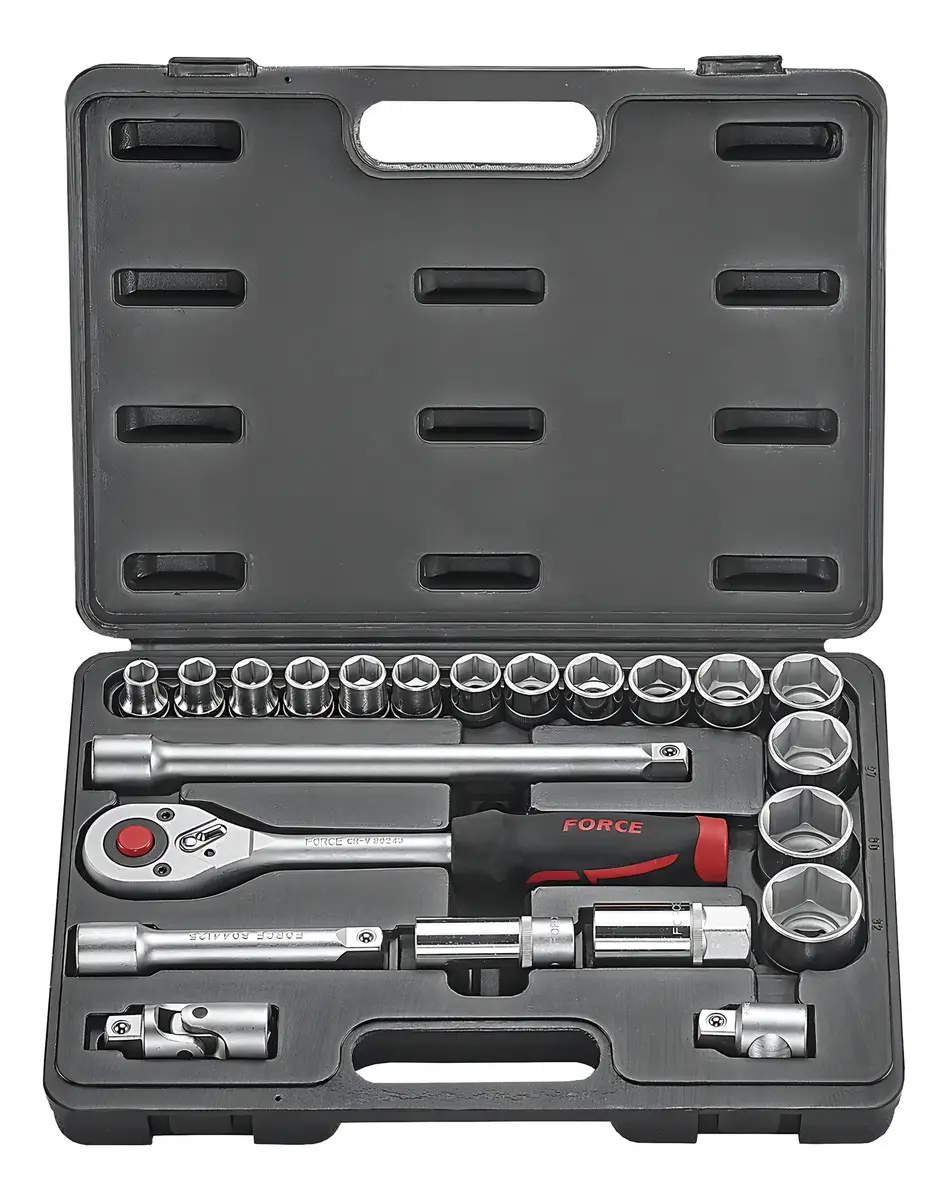 JUEGO DADOS 22 PZ. C/CHICHARRA 1/2" DE 10-32 MM. (4223) FORCE 1 JUEGO DADOS 22 PZ. C/CHICHARRA 1/2" DE 10-32 MM. (4223) FORCE