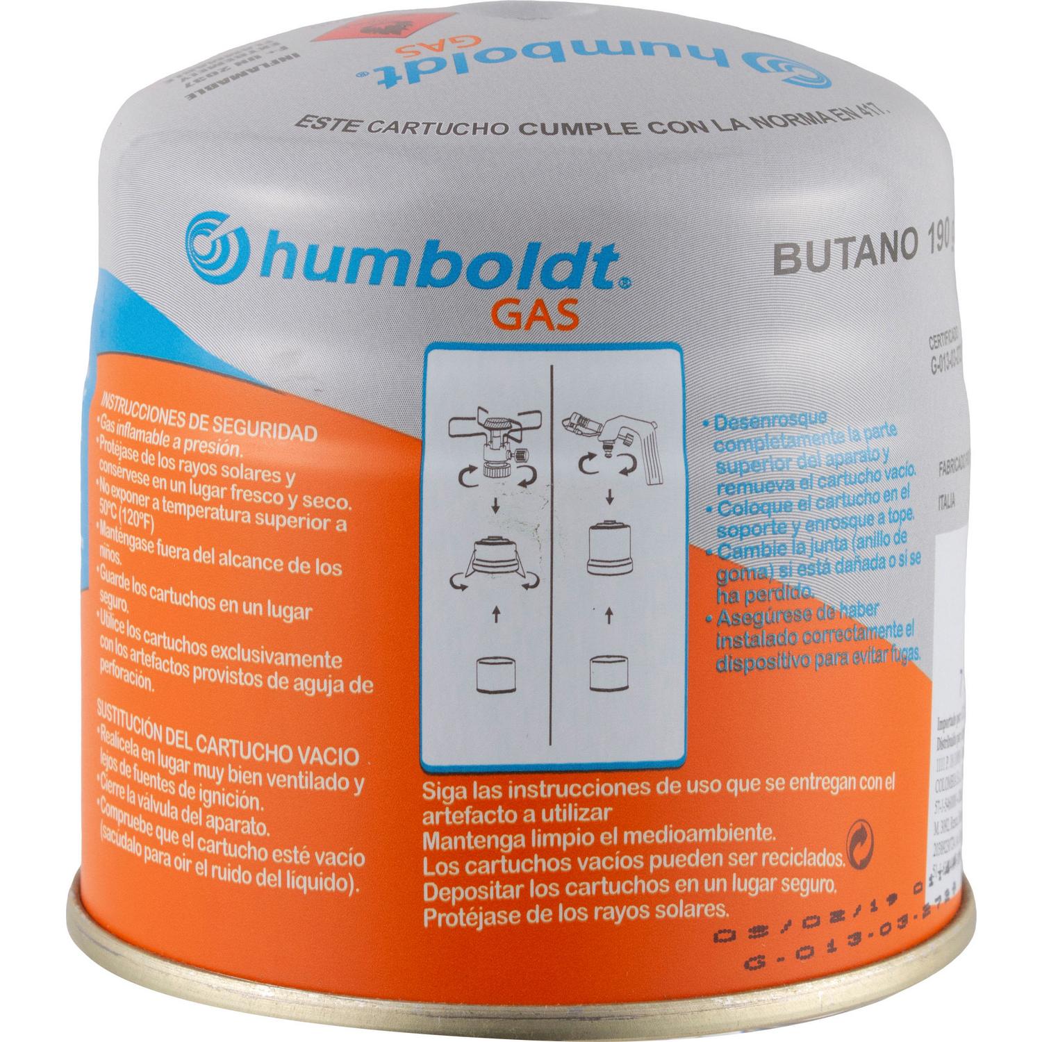 Cartucho Gas Butano con Válvula de Seguridad 190gr  Diartek - Materiales  Eléctricos y Soluciones Tecnológicas